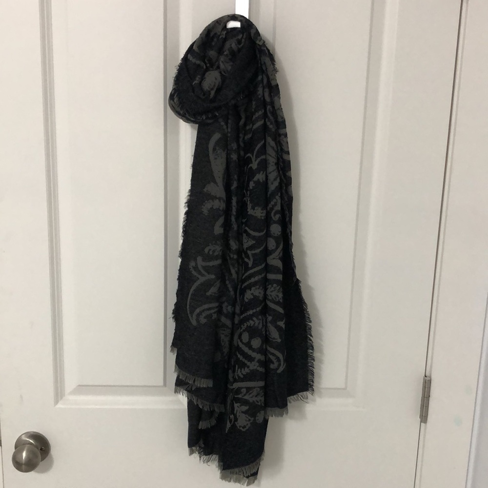 Gorgeous fringe blanket scarf. 67 inches x 36 inches.